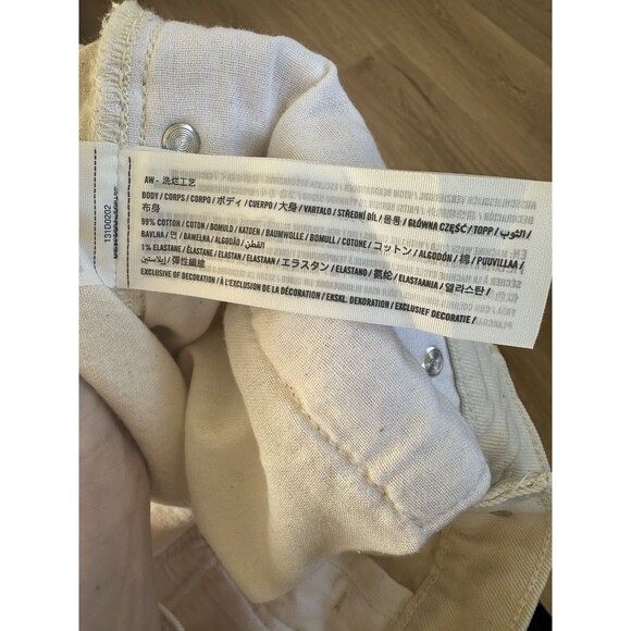 Abercrombie‎ & Fitch Jeans Men 32x32 Cream Speckled Vintage Stretch 90s Straight - Picture 8 of 11